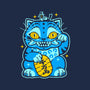 Blue Lucky Tiger-Mens-Heavyweight-Tee-GoblinTengu