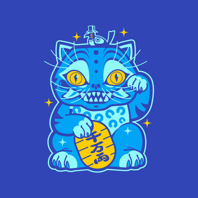 Blue Lucky Tiger-Mens-Heavyweight-Tee-GoblinTengu