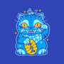 Blue Lucky Tiger-Mens-Heavyweight-Tee-GoblinTengu