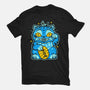 Blue Lucky Tiger-Mens-Heavyweight-Tee-GoblinTengu