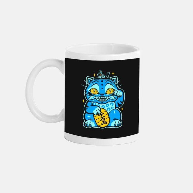 Blue Lucky Tiger-None-Mug-Drinkware-GoblinTengu