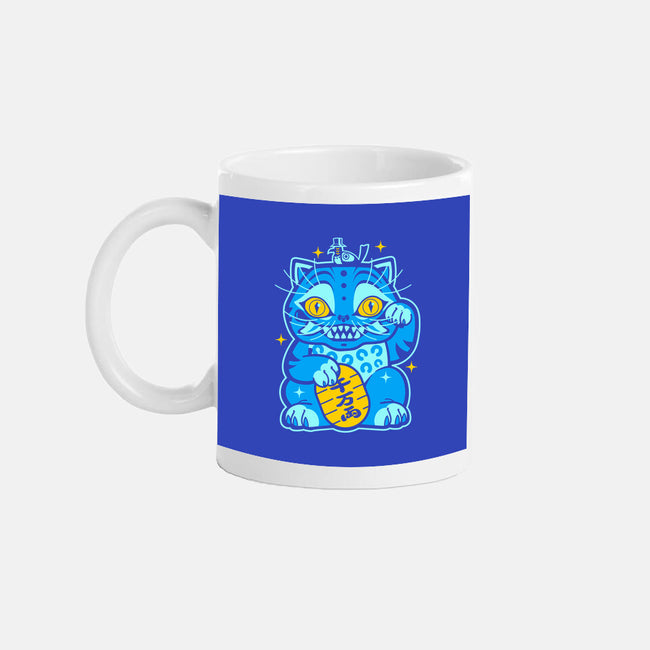 Blue Lucky Tiger-None-Mug-Drinkware-GoblinTengu