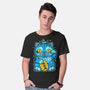 Blue Lucky Tiger-Mens-Basic-Tee-GoblinTengu