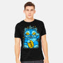 Blue Lucky Tiger-Mens-Heavyweight-Tee-GoblinTengu