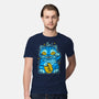 Blue Lucky Tiger-Mens-Premium-Tee-GoblinTengu