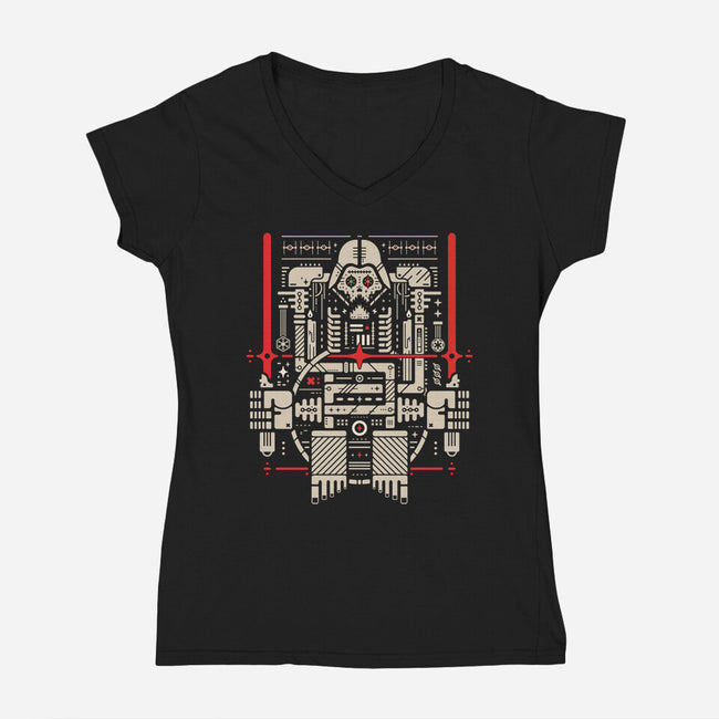 Revenge Of The Muertos-Womens-V-Neck-Tee-BadBox