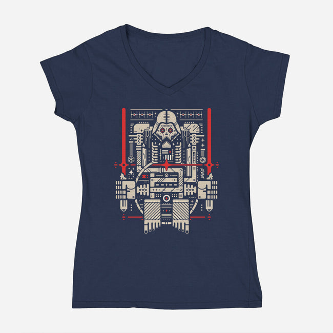 Revenge Of The Muertos-Womens-V-Neck-Tee-BadBox