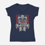 Revenge Of The Muertos-Womens-V-Neck-Tee-BadBox