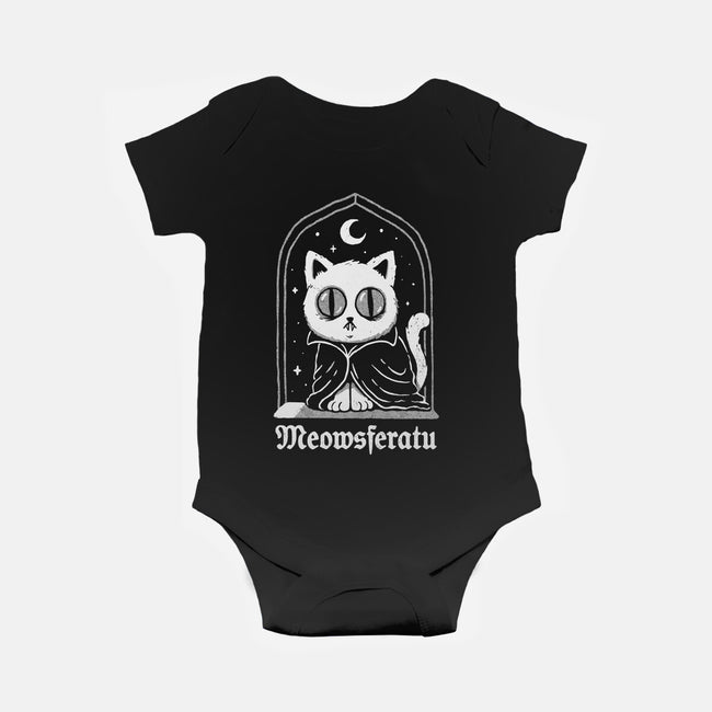 Nosferatu Cat-Baby-Basic-Onesie-dfonseca