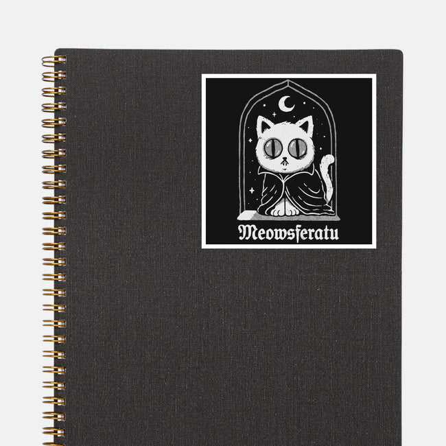 Nosferatu Cat-None-Glossy-Sticker-dfonseca