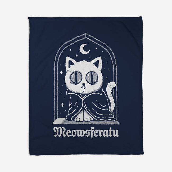 Nosferatu Cat-None-Fleece-Blanket-dfonseca
