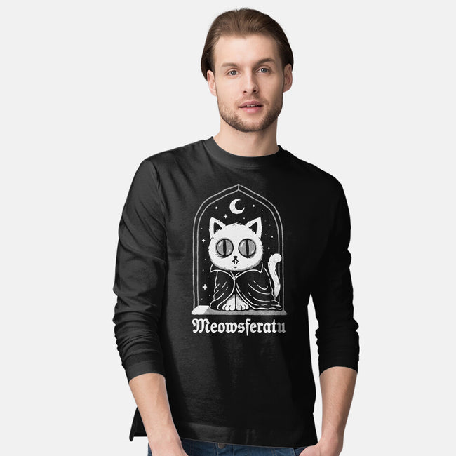 Nosferatu Cat-Mens-Long Sleeved-Tee-dfonseca