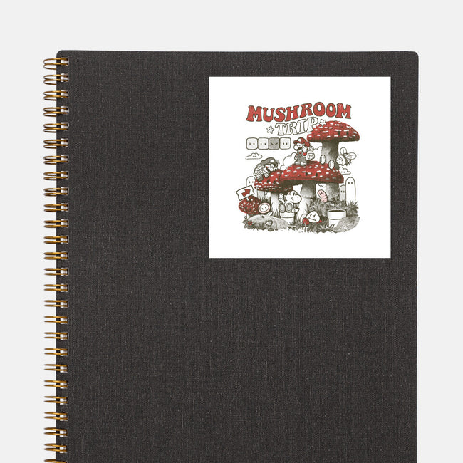 Mushroom Trip-None-Glossy-Sticker-Arigatees