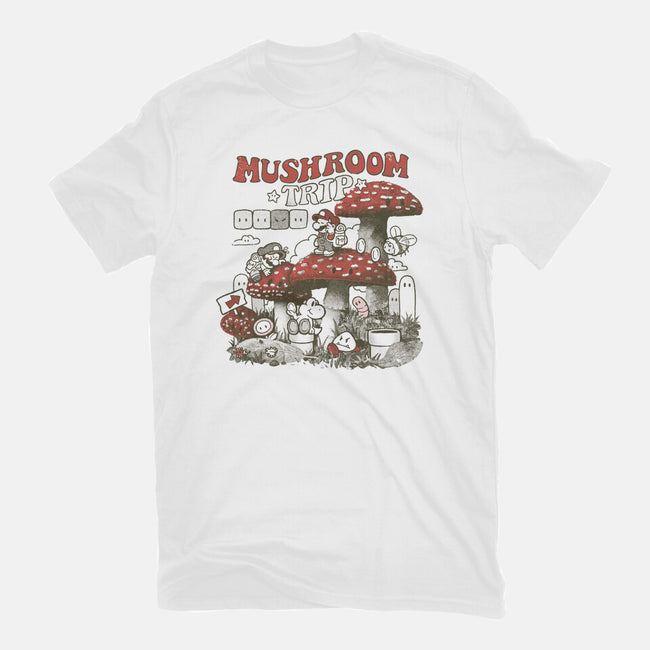 Mushroom Trip-Mens-Heavyweight-Tee-Arigatees