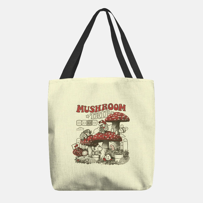 Mushroom Trip-None-Basic Tote-Bag-Arigatees
