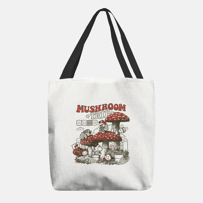 Mushroom Trip-None-Basic Tote-Bag-Arigatees