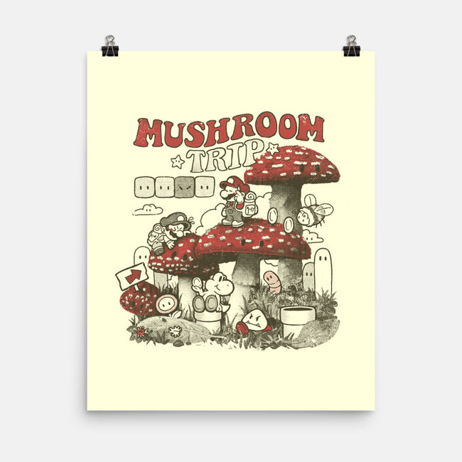 Mushroom Trip-None-Matte-Poster-Arigatees