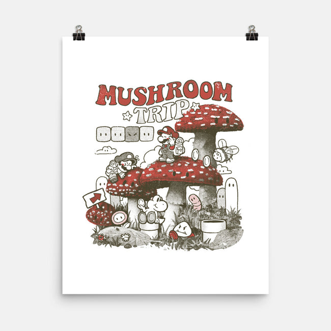 Mushroom Trip-None-Matte-Poster-Arigatees