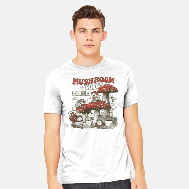 Mushroom Trip-Mens-Heavyweight-Tee-Arigatees
