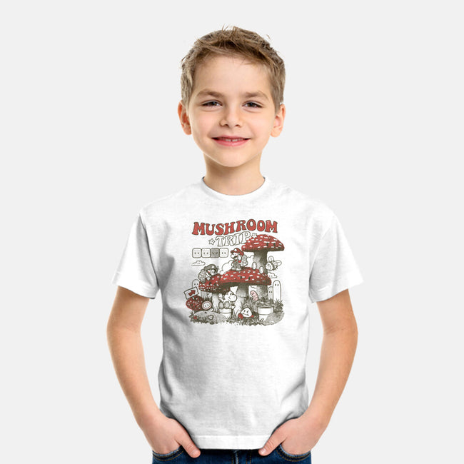 Mushroom Trip-Youth-Basic-Tee-Arigatees