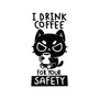 I Drink Coffee For Your Safety-None-Polyester-Shower Curtain-koalastudio