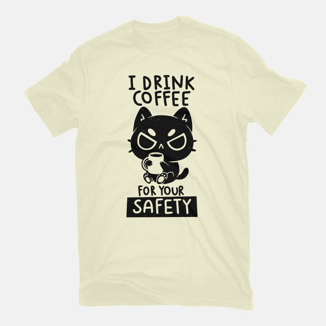 I Drink Coffee For Your Safety-Mens-Premium-Tee-koalastudio