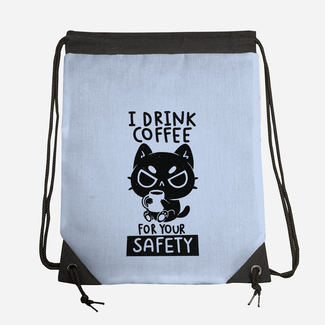 I Drink Coffee For Your Safety-None-Drawstring-Bag-koalastudio