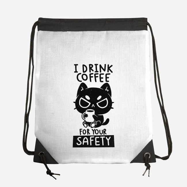 I Drink Coffee For Your Safety-None-Drawstring-Bag-koalastudio