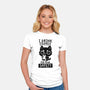 I Drink Coffee For Your Safety-Womens-Fitted-Tee-koalastudio