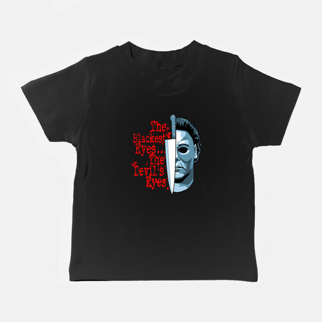 The Devil's Eyes-Baby-Basic-Tee-goodidearyan