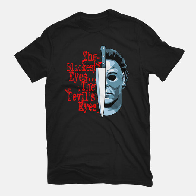 The Devil's Eyes-Womens-Fitted-Tee-goodidearyan