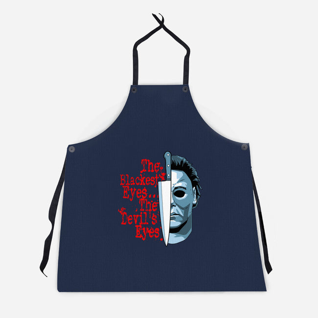 The Devil's Eyes-Unisex-Kitchen-Apron-goodidearyan