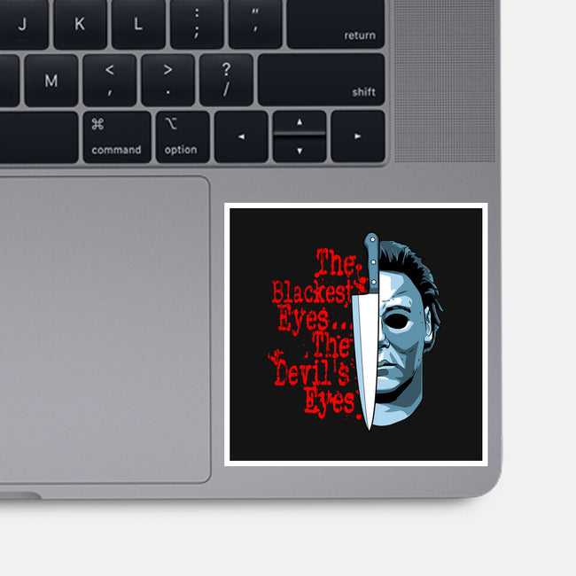 The Devil's Eyes-None-Glossy-Sticker-goodidearyan