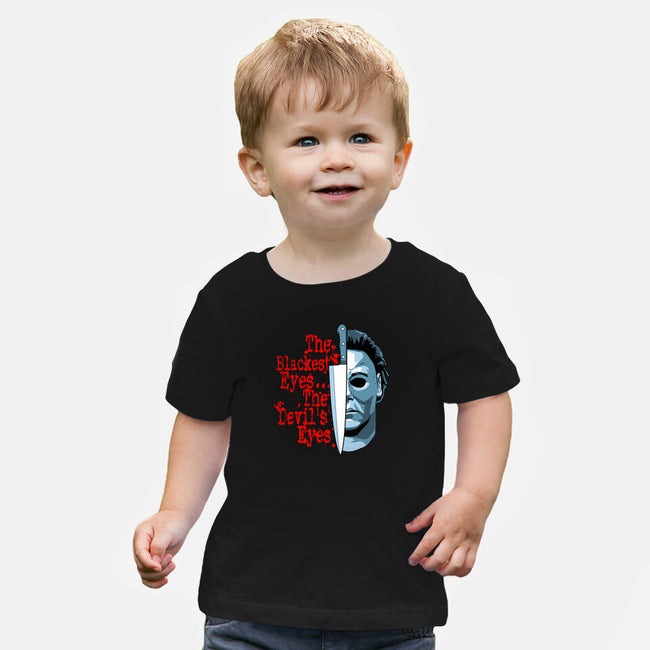 The Devil's Eyes-Baby-Basic-Tee-goodidearyan