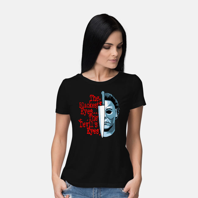 The Devil's Eyes-Womens-Basic-Tee-goodidearyan
