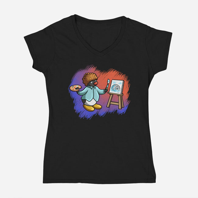 Paint My House-Womens-V-Neck-Tee-nickzzarto