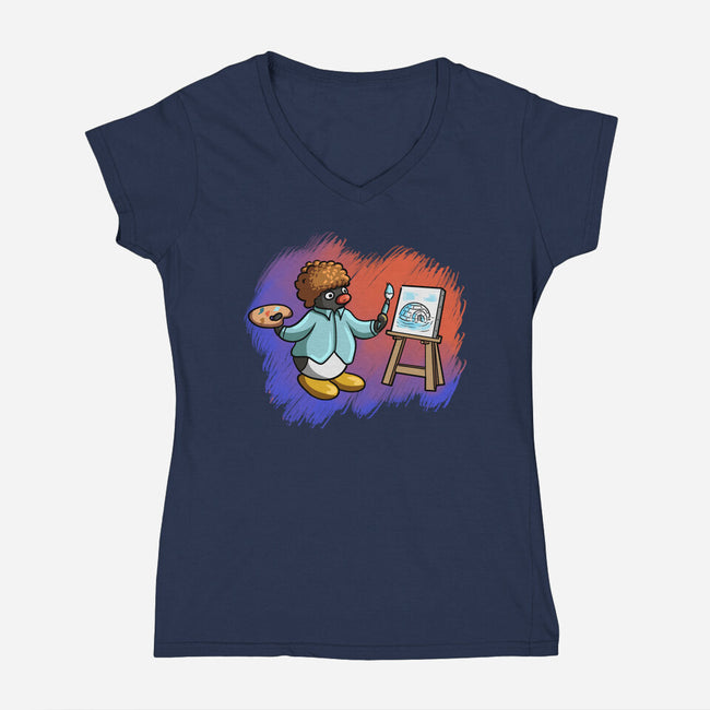 Paint My House-Womens-V-Neck-Tee-nickzzarto