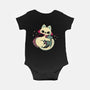 Cute Vampire Cat Bites Bat-Baby-Basic-Onesie-xMorfina