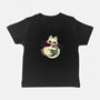 Cute Vampire Cat Bites Bat-Baby-Basic-Tee-xMorfina