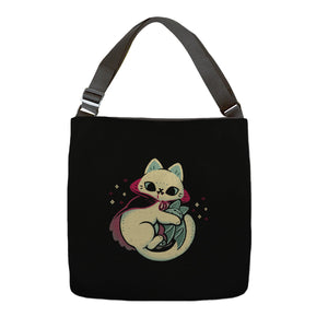Cute Vampire Cat Bites Bat