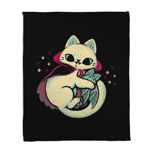 Cute Vampire Cat Bites Bat