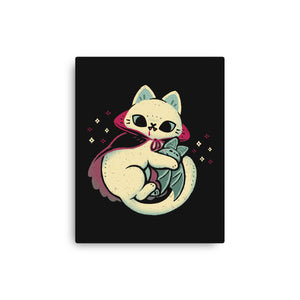Cute Vampire Cat Bites Bat