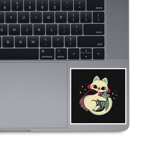 Cute Vampire Cat Bites Bat