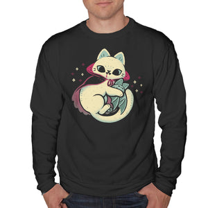 Cute Vampire Cat Bites Bat