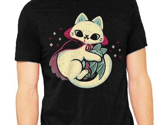 Cute Vampire Cat Bites Bat