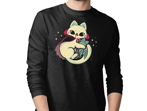Cute Vampire Cat Bites Bat