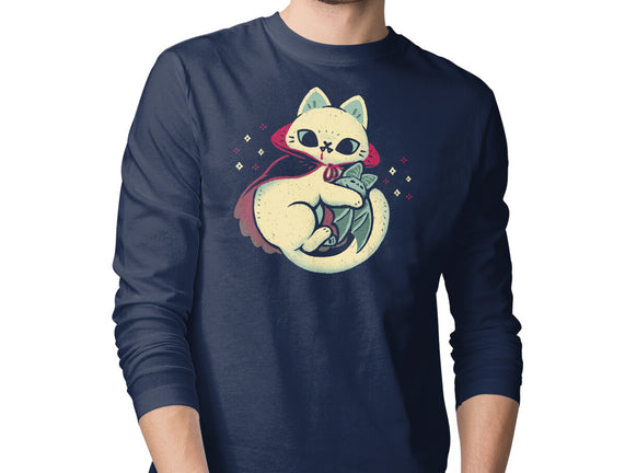 Cute Vampire Cat Bites Bat