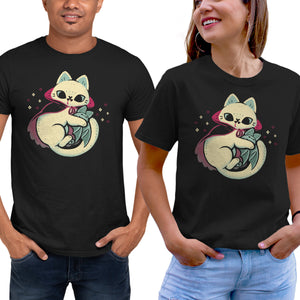 Cute Vampire Cat Bites Bat