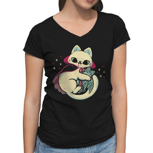 Cute Vampire Cat Bites Bat