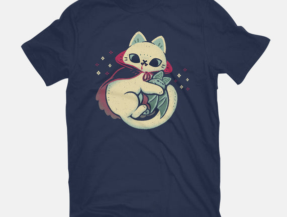 Cute Vampire Cat Bites Bat